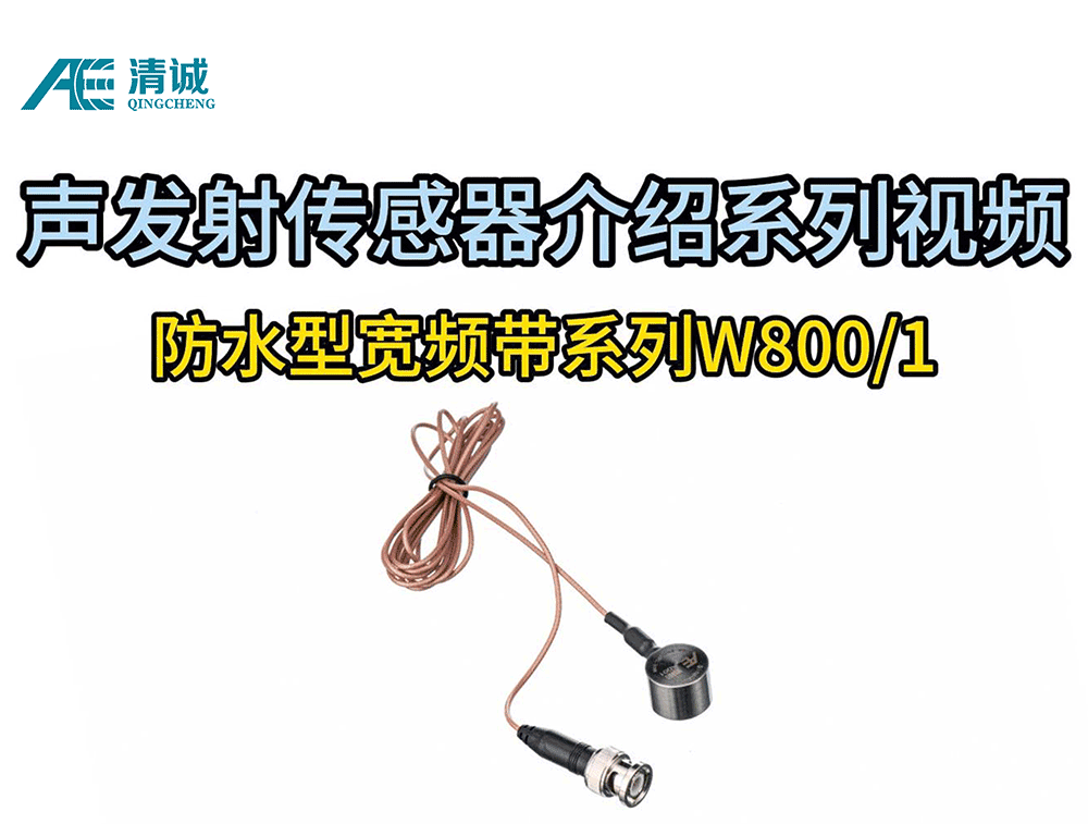 W800/1防水型宽频带声发射传感器